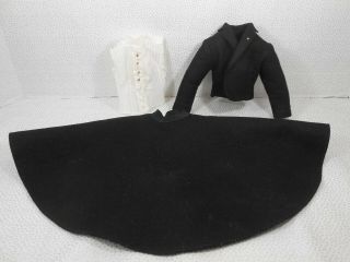 Vintage 1957 Madame Alexander Cissy " Secretary " Black Wool Suit W/blouse