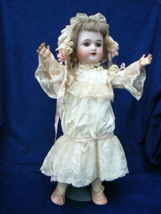 Antique 18 " Simon Halbig Handwerck Doll Marked Body