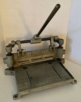 Vintage Kepro 12 " Hand Operated Sheet Metal Shear Guillotine Cutting Brake