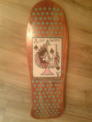 Vintage 1988 Steve Steadham - Steadham Industries Autographed Skateboard Deck