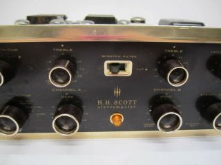 Vtg HH Scott Stereomaster LK - 72 Stereo Laboratory Amplifier Tube Amp Chassis 3