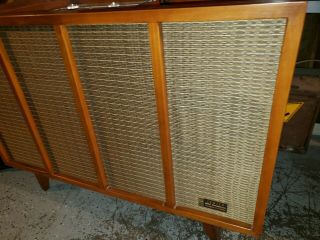 Vintage Zenith Console Stereo Phonic Hi - Fi Sound Reverbation Console System 60 ' s 2