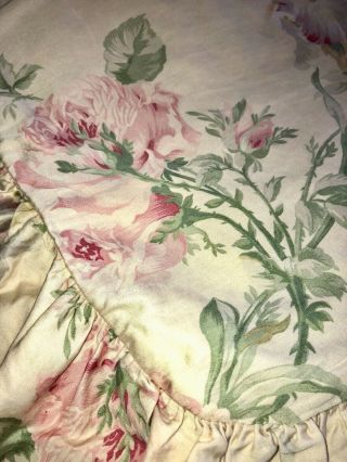Vtg Ralph Lauren Therese Garden Floral Queen/full Comforter Sheet&2 Pillow Cases