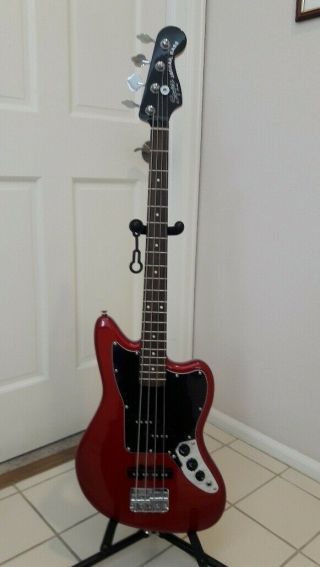 Fender Squire Vintage Modified Jaguar Short Scale Bass (candy Red - 2015)