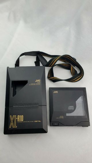 Jvc Xl - R10k Portable Cd Player Bn - R10 Rechargeable Battery Case Vintage