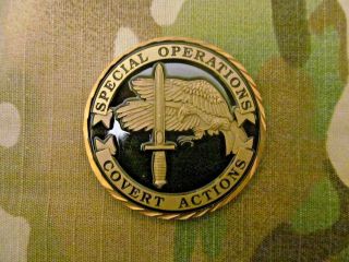Vintage Cia,  Special Operations.  Covert Actions Challenge Coin