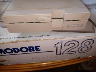 Vintage Commodore 128 with 1571 disk drive Personal Computer C128 Console boxed 3