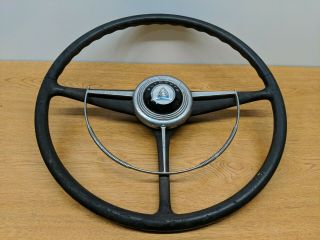 Vintage 1946 1947 1948 Plymouth Deluxe Steering Wheel,  Horn Ring