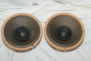 Vintage Philips Ad9710m/01 21cm Full Range Loudspeaker Pair