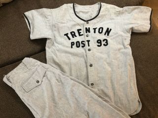 Vintage 1940’s American Legion Post 93 Trenton Schroth’s Baseball Team Uniform