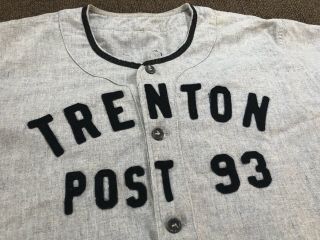 Vintage 1940’s American Legion Post 93 Trenton Schroth’s Baseball Team Uniform 3