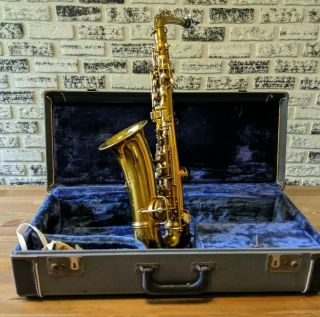 1918 Vintage C.  G Conn Alto Saxophone Iii 9954 A 47924 L W/case