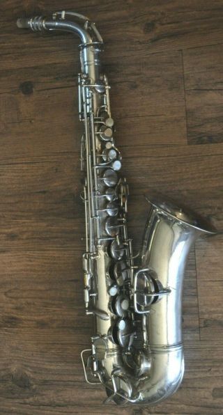 Vintage 1922 - 1923 C.  G.  Conn Alto Saxophone Iii9954 For Restoration
