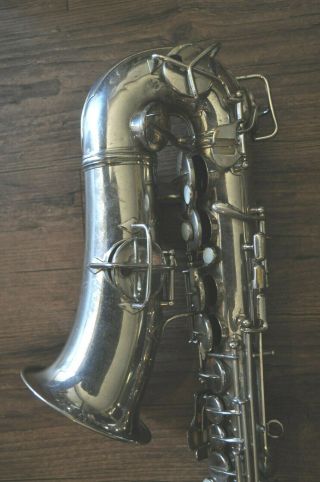 Vintage 1922 - 1923 C.  G.  Conn Alto Saxophone III9954 For Restoration 2