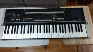 Vintage 1982 Casio Casiotone 1000p Synthesizer Keyboard,  Power Supp Organ Synth