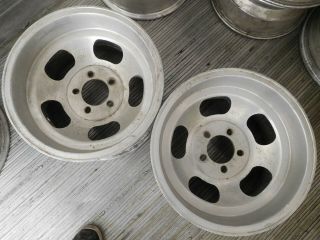 Vintage 15x8.  5 Slot Mag Western Wheels 5 On 4.  5 " & 5 On 4.  75 " Dodge Ford Chevy