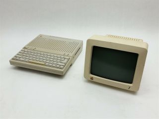 Vintage Apple Iic Plus Computer A2s4500 W/ Monitor G090s A2m4090 Macintosh