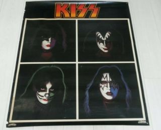 Kiss Victor Store Promo Vintage Poster For Solo Album Lp Japan Unfold