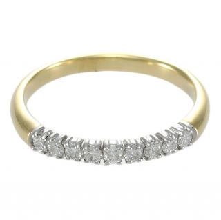 Diamond 1940s Vintage Antique Art Deco Wedding Band Ring 14k Yellow Gold 0.  18ctw