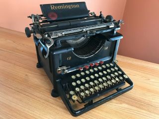 Antique Vintage Remington 12 Typewriter W Ink