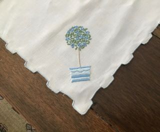 Vintage Marghab Rose Tree Madeira Hand Embroidered Napkins Set Of 10