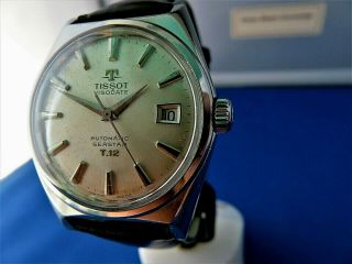 Tissot Seastar Visodate T12 Automatic 21 JEWEL STAINLESS Men ' s vintage watch 3