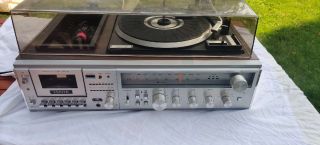 Vintage Zenith Stereo System Model Is4175 Turntable/cassette Player
