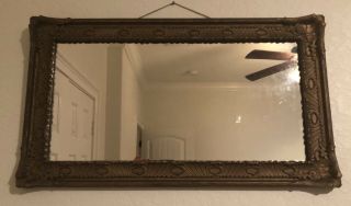 1800”s Vintage Antique Wooden Hand Crafted Framed Mirror