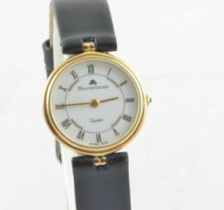 Maurice Lacroix Damen Uhr Stahl Vergoldet Quartz 25mm 3 Rar Vintage 54798