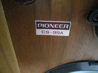 Single Vintage Pioneer CS - 99A Floor Standing Speaker - - - - - - - - - - - - - - - - - - Cool 3
