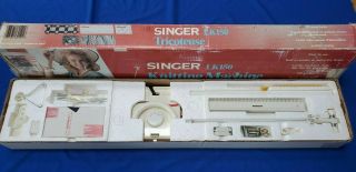 Vintage Singer Lk150 Knitting Machine 6.  5mm 13mm 150 Needles Box Lk 150