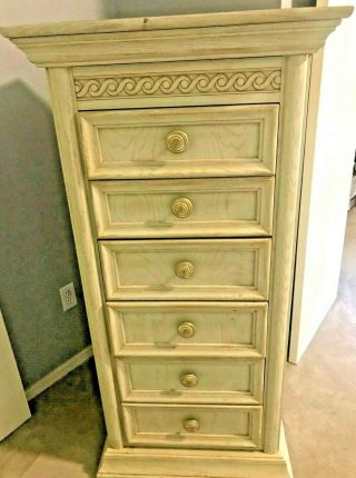 Vintage Thomasville Lingerie Jewelry Tall Slim Narrow 6 Drawers Chest Pick Up