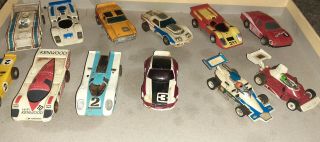 Vintage Aurora / Afx Slot Cars Tomy 1970s Rare Porsche,  Stock Indy Ferrari