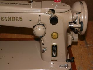 Vintage Singer 306K Sewing Machine with Case and Accessories 3