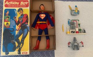 Ideal Captain Action Boy Superboy Complete Set Vintage