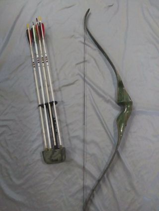 Vintage Traditional Archery Bear - Kodiak Magnum Left Hand Recurve Bow With.