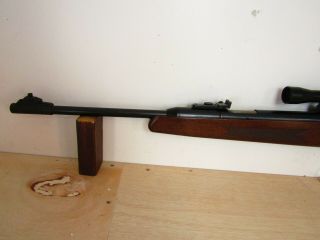 Vintage RWS Diana Model 52 Pellet Air Rifle 22 Ca.  Made In Germany 4x28mm Scope 2