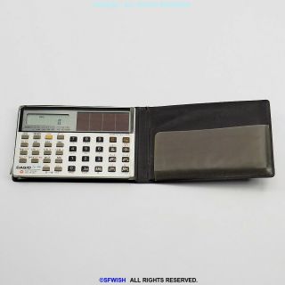 Vintage Casio Fx - 98b Solar Powered Pocket Scientific Calculator