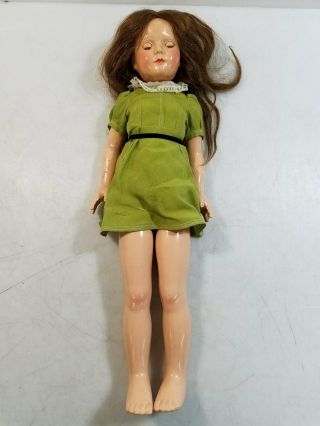 Vintage Effanbee Little Lady 21 " Anne Shirley American Children Composition Doll