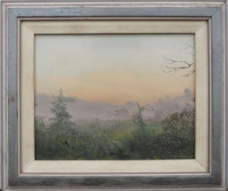 Two vintage Rhode Island landscape oil paintings by Robert Hamblen 2