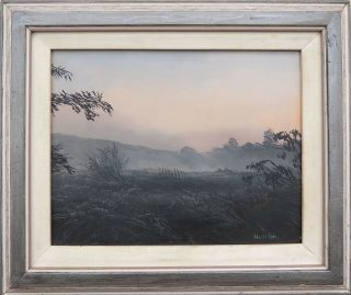 Two vintage Rhode Island landscape oil paintings by Robert Hamblen 3