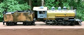 O Scale 2 - Rail Vintage Thomas 2 - 8 - 0 W/ All - Nation Tender.  Loco Runs Well For Age