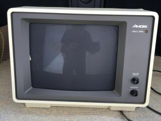 Vintage Amdek 300a Monochrome Monitor 12 " Personal Computer Display