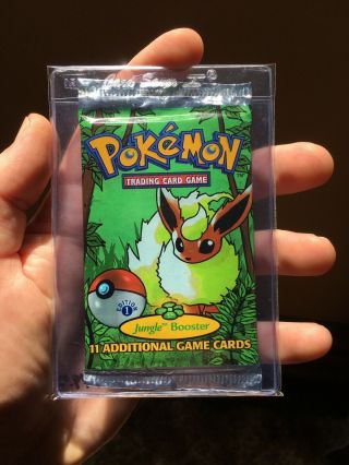 1st Edition Flareon Jungle Pokémon Booster Pack - Unweighed - Vintage