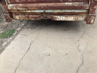 Vintage 1958 1959 Chevy Truck Fleetside Rear Steel Bumper