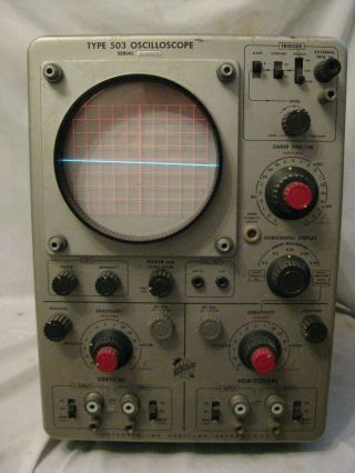 Not As - Is Vintage Tektronix Type 503 Oscilloscope 117v Electrical Unit