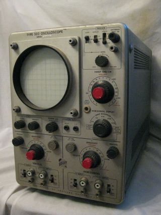 not as - is vintage Tektronix Type 503 Oscilloscope 117V electrical unit 3
