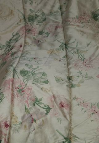 Vintage King Ralph Lauren Therese Floral Comforter Sateen
