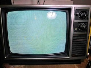 Vintage 1983 Panasonic Color Pilot 19 " Tv Woodgrain Gaming Ct - 9012a