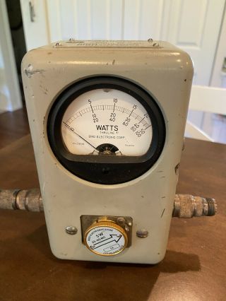 Vintage Bird Thruline Wattmeter Model 43